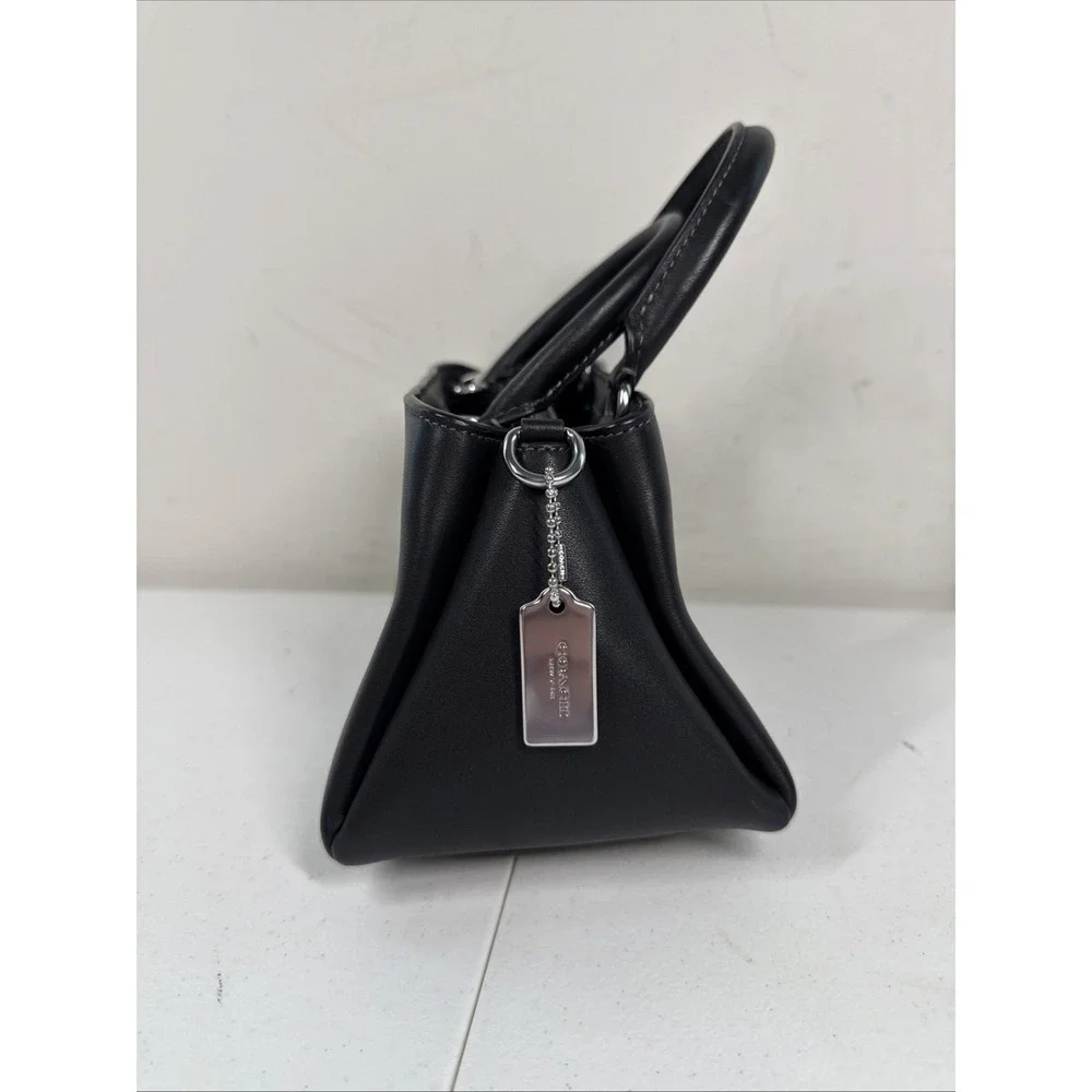 Coach Zuri MINI Crossbody‎ Silver/Black CM186 Hang Tag And Strap Included